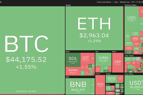 BTC, ETH, BNB, XRP, LUNA, SOL, ADA, AVAX, DOT, DOGE