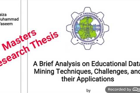 Data mining masters thesis ! Post graduation research thesis