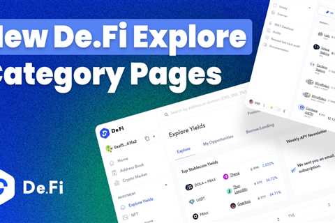 De.Fi Explore Category Pages Now Available