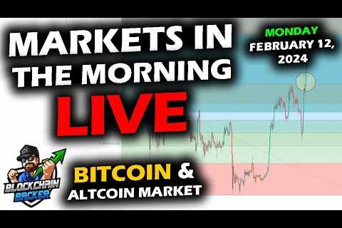 MARKETS in the MORNING, 2/12/2024, Bitcoin $47,900 .618 Retrace, Mix Start, Stocks at 4.236, DXY 104