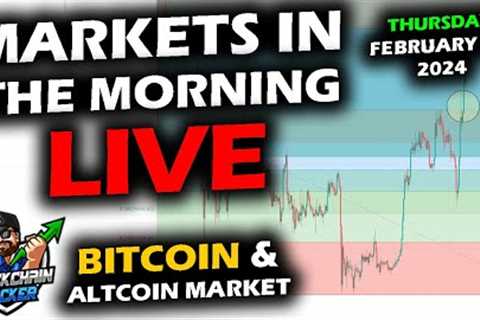 MARKETS in the MORNING, 2/29/2024, Bitcoin $62,800, Market Cap Time, DXY 103, Stocks 4.236. Gold Up