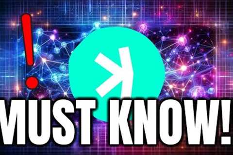 KASPA (KAS) HOLDERS GET READY THIS WEEK COULD BE BIG, HERE IS WHY !! | KASPA CRYPTO NEWS TODAY🔥