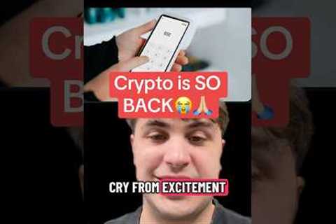 Crypto is SO BACK😭🙏🏼 (this is crazy)