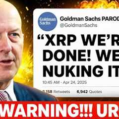 XRP MAJOR WARNING!!! GET ON THIS NOW! (GOLDMAN SACHS XRP)
